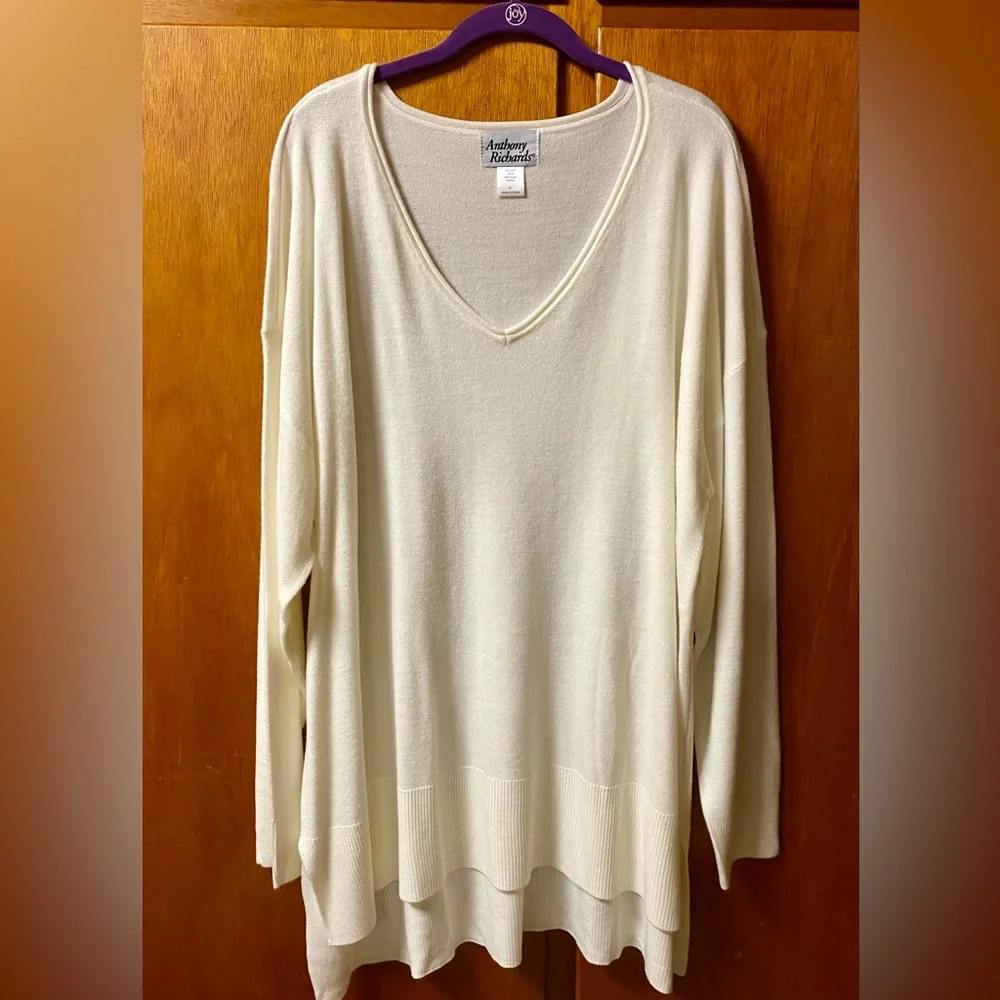 Anthony Richards 2X (22/24) V-neck Sweater  NWOT - Picture 2 of 8